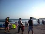 Avenida da praia em Mazatlán