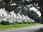 Casas no Presidio, em frente à Golden Gate