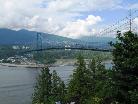 Lions Gate Bridge vista do Stanley Park