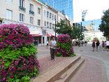 Calçadão no centro da cidade