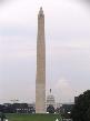 Monumento a Washington e Capitólio vistos do Lincoln Memorial