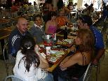 Almoço com amigos paraguaios